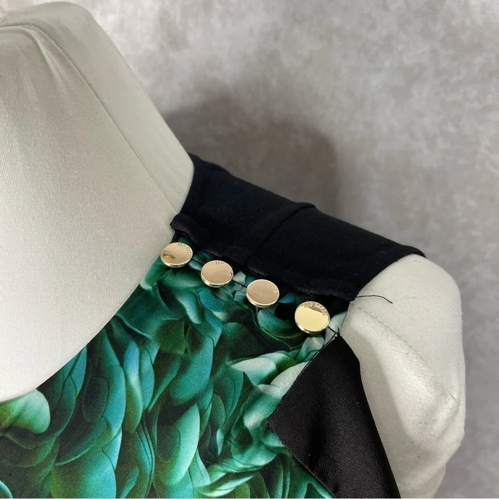 Ted Baker London Patra Rosette Dress In Green Women's Size 0 US 2 - Picture 5 of 13